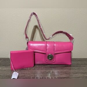 Pink Shoulder Bag and Wallet Gift Set